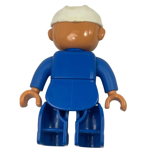 LEGO Duplo Construction Man Worker Figure Vintage - Picture 5 of 5